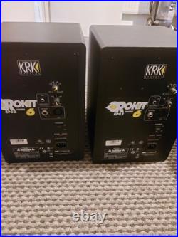 KRK Rokit 6 RP6G2 Pair Active Studio Monitors 6in 90W RCA/TRS Black/Yellow
