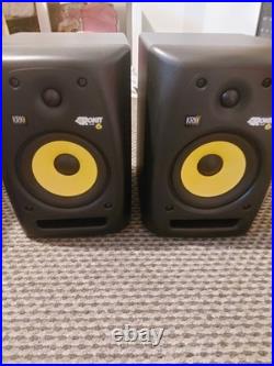 KRK Rokit 6 RP6G2 Pair Active Studio Monitors 6in 90W RCA/TRS Black/Yellow