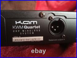 Kam KWM Quartet Spare UHF Wireless Microphone Receiver & Power Supply Antenna
