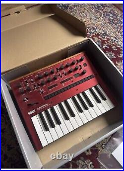 Korg Monologue analogue synthesizer RED with original box, manuals and PSU