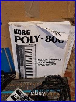 Korg Poly-800 With Tape And Manual Fully In Original Box Tested