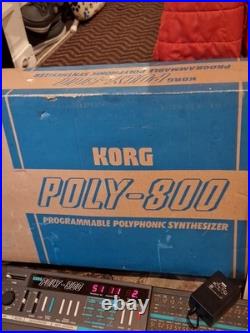Korg Poly-800 With Tape And Manual Fully In Original Box Tested