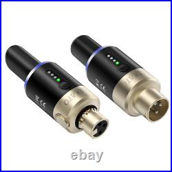 LEKATO Wireless Microphone Transmitter Receiver System 5.8GHz XLR Plug On 100FT