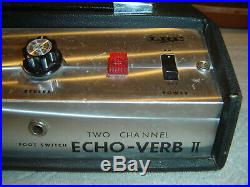 Lafayette Echo Verb II Spring Reverb, Two Channel Mic & Instrument, Vintage Unit