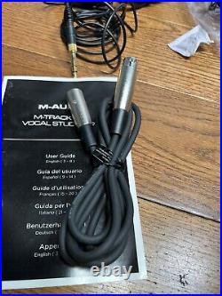 M-Audio Nova Black Condenser Microphone And M-Audio HDH40 headphones