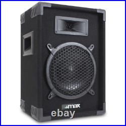 MAX 8 Passive DJ Speakers Kit with Tripod Stands 400W Party System