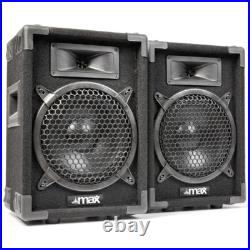 MAX 8 Passive DJ Speakers Kit with Tripod Stands 400W Party System