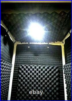 MICBOOTH-911 2' x 2' FREE SHIPPING! Portable Stand-In VOCAL BOOTH With Light
