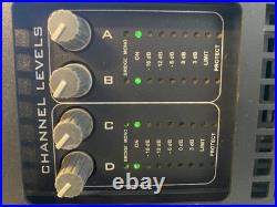 Matrix Amplifier XT6004EQ 2u 4 Channel Amplifier 4x1200w 4ohm Class AB with EQ
