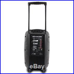 Max P12BT Portable PA Sound System 12 Bluetooth MP3/USB/SD/VHF/IRC Mic Speaker