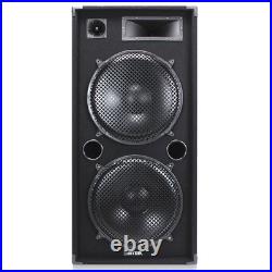 Max SP215 Dual 15 DJ Speaker 2000 Watt PA System for Parties & Events