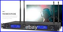 MicrocKing UHF Wireless Microphone System with 2 Handheld Microphones/2 Lavalier