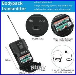 MicrocKing UHF Wireless Microphone System with 2 Handheld Microphones/2 Lavalier