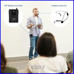 MicrocKing UHF Wireless Microphone System with 2 Handheld Microphones/2 Lavalier