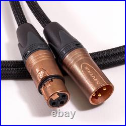 Mogami 2534 Balanced XLR to XLR Lead. Braided Cable. Neutrik Copper & Gold