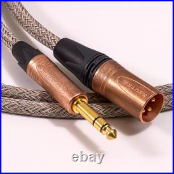 Mogami 2534 TRS Jack to Male XLR Lead. Braided Cable. Neutrik Copper & Gold