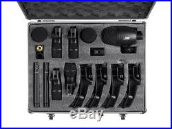 Monoprice 7-piece Drum and Instrument Mic Kit With Mounts and Case
