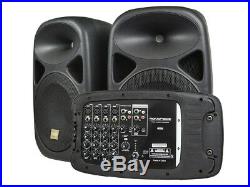 Monoprice PA SystemWith Two 10-Inch Speakers, 8-channel, 130 Watt