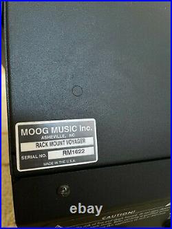 Moog Voyager Rack Mount Edition with original box, manual, desktop handles