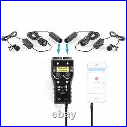 Movo Dual XLR Lavalier Microphone Bundle with Saramonic 2-Channel Pre-Amp