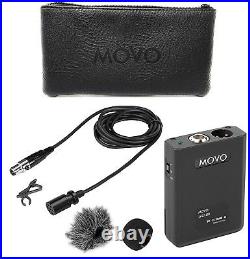 Movo LV22OD XLR Lavalier Condenser Microphone with Phantom Power Supply Pack