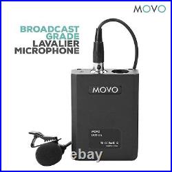 Movo LV22OD XLR Lavalier Condenser Microphone with Phantom Power Supply Pack