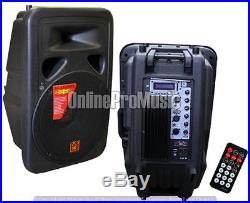 Mr. Dj PP-3500BT 15-Inch 2500 Watts Bass Amplifier Cabinet w Max Power Speaker