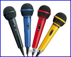 Mr Entertainer Home Party DJ Karaoke Singing Mic Microphone In 4 Fun Colours