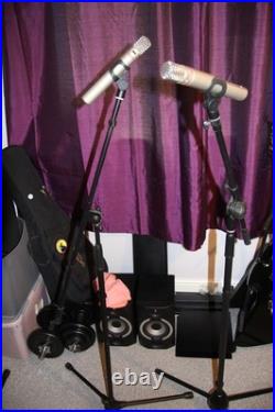 Music Recording Studio Equipment Speakers, stands, microphones, and more