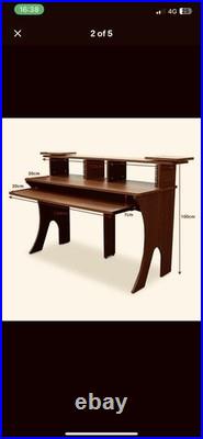 Music Studio Desk Furniture Wood Workstation Production Cherry Trojan Pro Priam