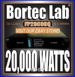 NEW BORTEC LAB FP20000Q 4-CH. 20,000 WATT 110v HI-DENSITY POWER AMPLIFIER