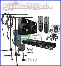 NEW MEGA Home recording studio bundle package M Audio Two MIC 8 Track Interface