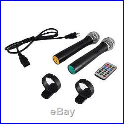 NEW Pyle PPHP159WMU 15 1600W BLUETOOTH Portable Speaker +2 Wireless Microphones