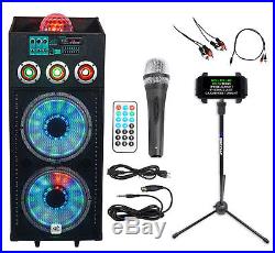 NYC Acoustics 12 Karaoke Machine/System+Tablet Stand 4 ipad/iphone/Android/TV