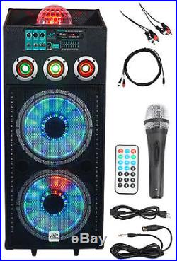 NYC Acoustics Dual 12 Karaoke Machine/System 4 ipad/iphone/Android/Laptop/TV
