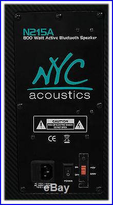 NYC Acoustics Dual 15 Karaoke Machine/System 4 ipad/iphone/Android/Laptop/TV