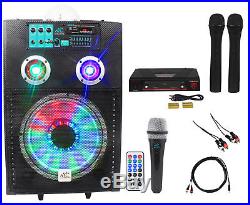 NYC Acoustics Powered 12 Karaoke Machine/System 4 ipad/iphone/Android/Laptop/TV
