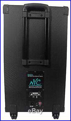 NYC Acoustics Powered 12 Karaoke Machine/System 4 ipad/iphone/Android/Laptop/TV