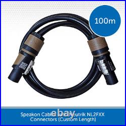 Neutrik Speakon to Speakon Cable PA Speaker Lead 2-Pole Male NL2FXX 25cm-100m