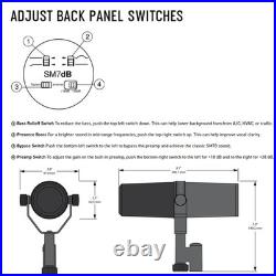 New Shure SM7dB Dynamic Microphone Black
