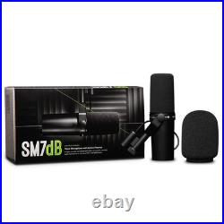 New Shure SM7dB Dynamic Microphone Black