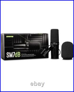 New Shure SM7dB Dynamic Microphone Built In Preamp Streaming Podcast Recording