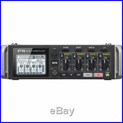 New Zoom F4 Multitrack Field Recorder Timecode 6 Inputs / 8 Tracks Auth. Dealer