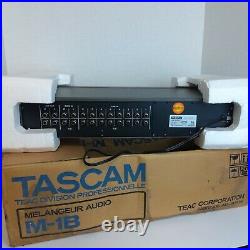 New old stock in box Tascam M-1B, 8 Channel Line Mixer Vintage Rack w manual