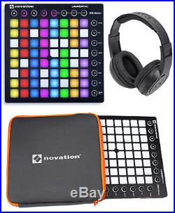 Novation LAUNCHPAD S MK2 MKII USB MIDI Controller Pad+Sleeve+Headphones