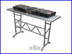 Odyssey ATT Portable Aluminum Truss Table for Mobile DJ with Diamond Pattern Top