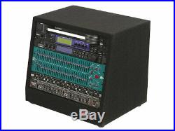 Odyssey Cases CRS08 New Carpeted 8U Studio Slant Rack With 12 Top & 16 Bottom