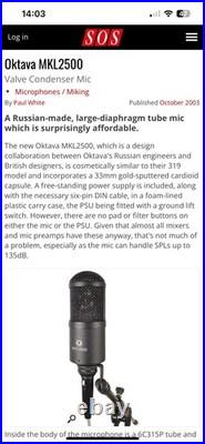 Oktava MKL 250 Vintage Microphone