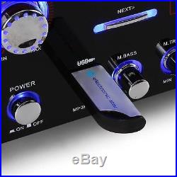 PA Amplifier Power Hi Fi DJ Karaoke Party MP3 5 Channel Surround Remote Control