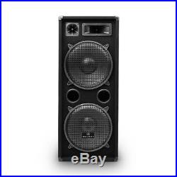 PA Speakers DJ Party Loud Audio 3 way Hi Fi Sound 2000W max Concerts Event Black